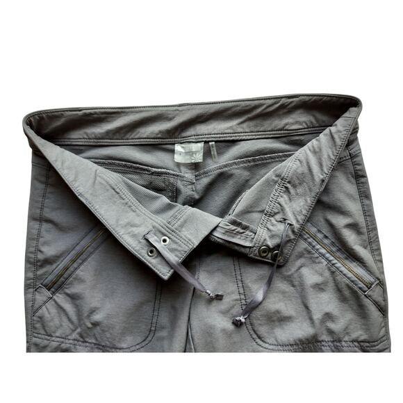 Athleta Women's  Gray Trekkie Hiking Wide Leg Pants Zip Pockets Mid-Rise Size 8 - Picture 5 of 13